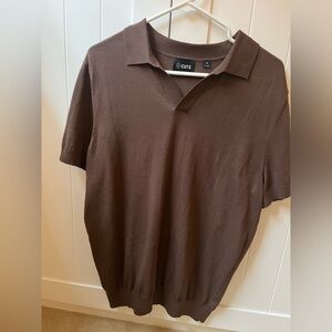 Men's Cuts Brown Polo Shirt